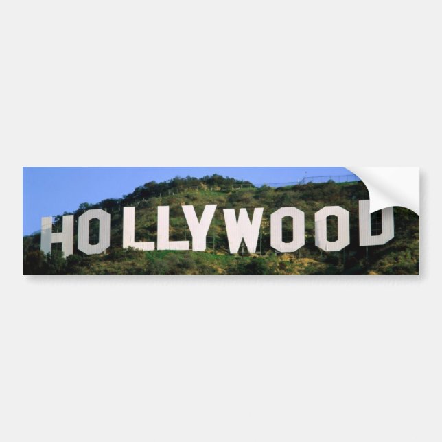 hollywood-1600x1200 bumper sticker (Front)