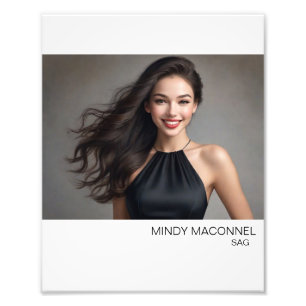 Hollywood Actor Actress Landscape Headshot Photo Print