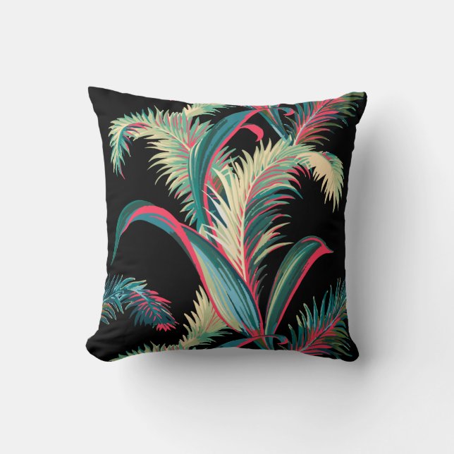 Hollywood Barkcloth Throw Pillow (Front)