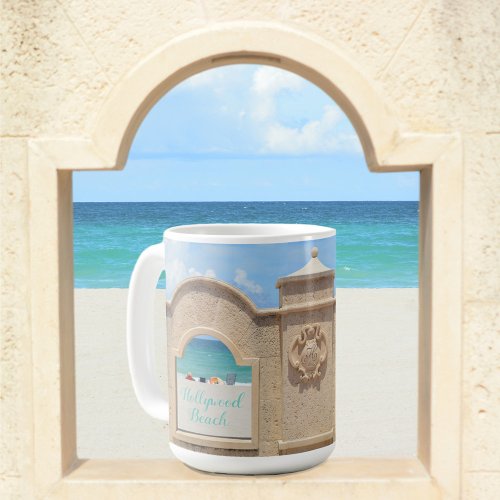 Hollywood Beach Florida Broadwalk Oceanview Coffee Mug