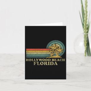 Hollywood Beach Florida Family Vacation Vintage Pa Card