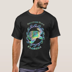 Hollywood Beach Florida Vacation Colorful Tribal T T-Shirt