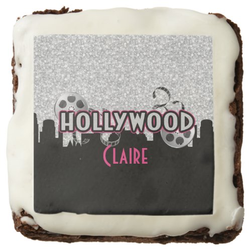 Hollywood Birthday Custom Printed Edibles Brownie