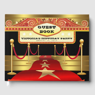 Hollywood Birthday Party Guest Book