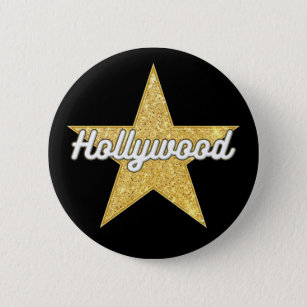 Hollywood Boulevard Script and Star Button