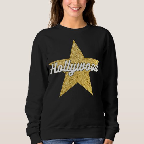 Hollywood Boulevard Script and Star Sweatshirt