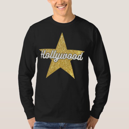 Hollywood Boulevard Script and Star T_Shirt