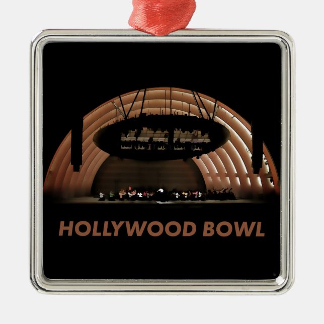 Hollywood Bowl Metal Ornament (Front)