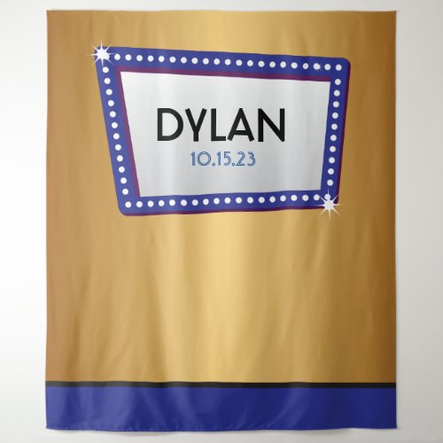HOLLYWOOD BROADWAY MARQUEE Photo_Op Party Backdrop