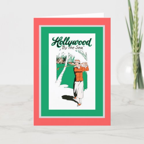 Hollywood by the Sea _  vintage  Thank You Card