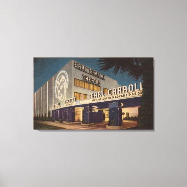 Hollywood, CA - "A gay night spot" Canvas Print (Front)