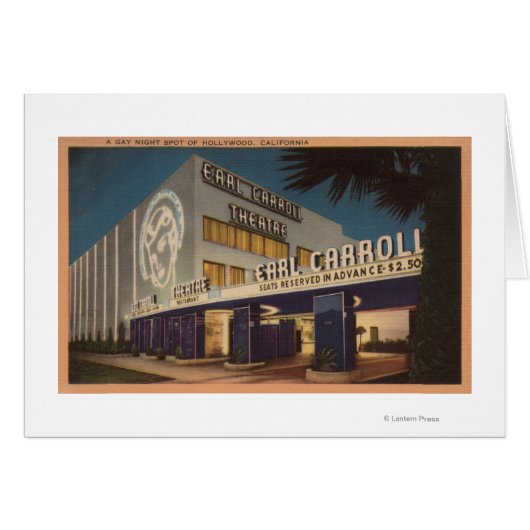 Hollywood, CA - "A gay night spot" Cards (Front Horizontal)