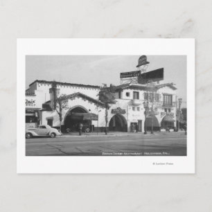 Hollywood, CA Brown Derby Restaurant View Postcard