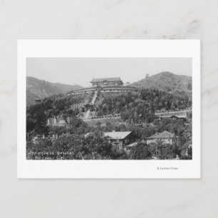 Hollywood, CA Japanese Gardens View Photograph Postcard