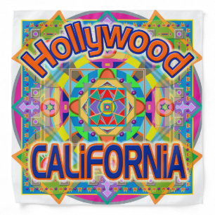 "Hollywood CALIFORNIA Happy" Bandana