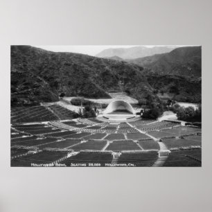 Hollywood, California Hollywood Bowl View Poster