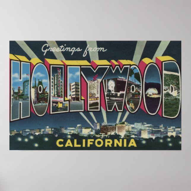 Hollywood, CaliforniaLarge Letter Scenes 2 Poster (Front)