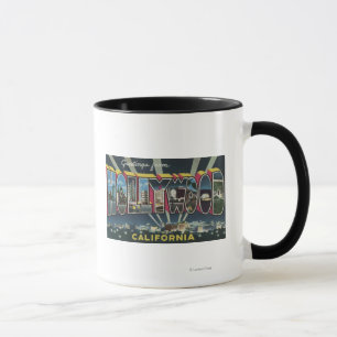 Hollywood, CaliforniaLarge Letter Scenes Mug