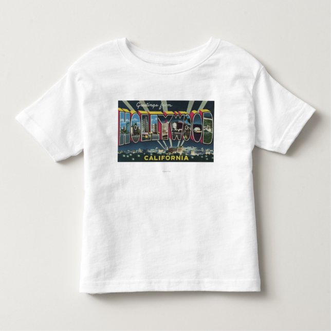 Hollywood, CaliforniaLarge Letter Scenes Toddler T-shirt (Front)