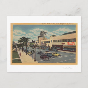 Hollywood, CALooking South on Vine Street View Postcard