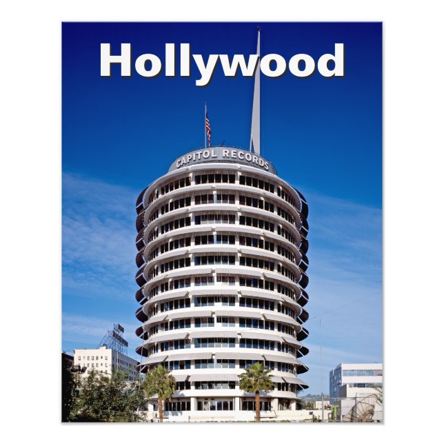 Hollywood Capitol Records Photo Print (Front)
