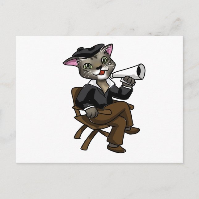 Hollywood Cat Postcard (Front)