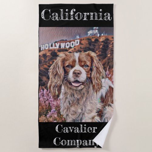 Hollywood Cavalier Beach Towel