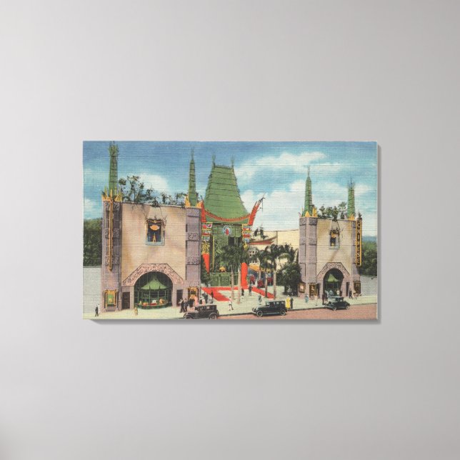 Hollywood, CAView of Grauman's Chinese Theatre Canvas Print (Front)