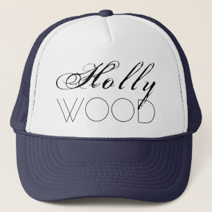 Hollywood chic customizable trucker hat