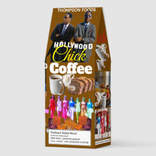 HOLLYWOOD CHICKCoffee, 12oz Bag, Dark Roast Roasted Coffee