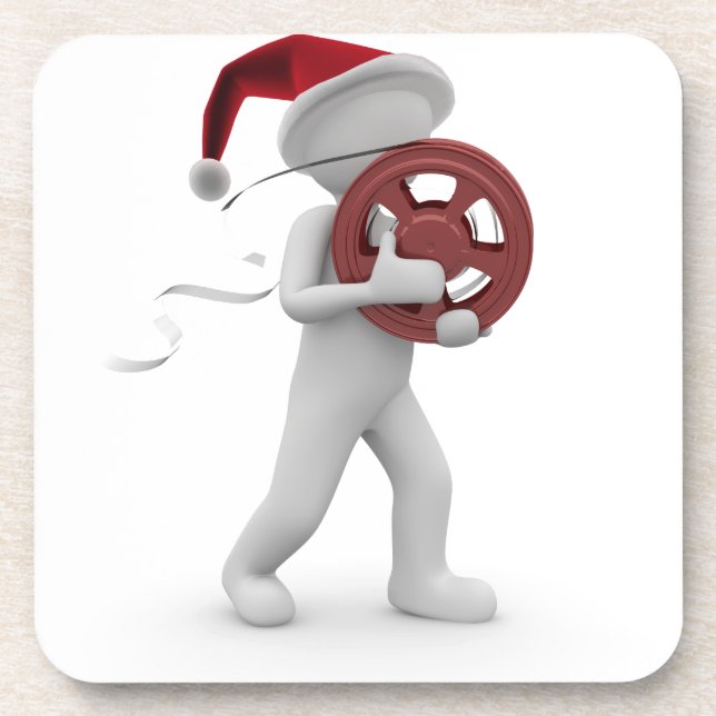 hollywood christmas drink coaster (Front)