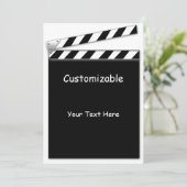 Hollywood Clapper Board Custom, Blank Back (Standing Front)