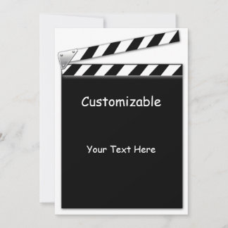 Hollywood Clapper Board Custom, Info Template