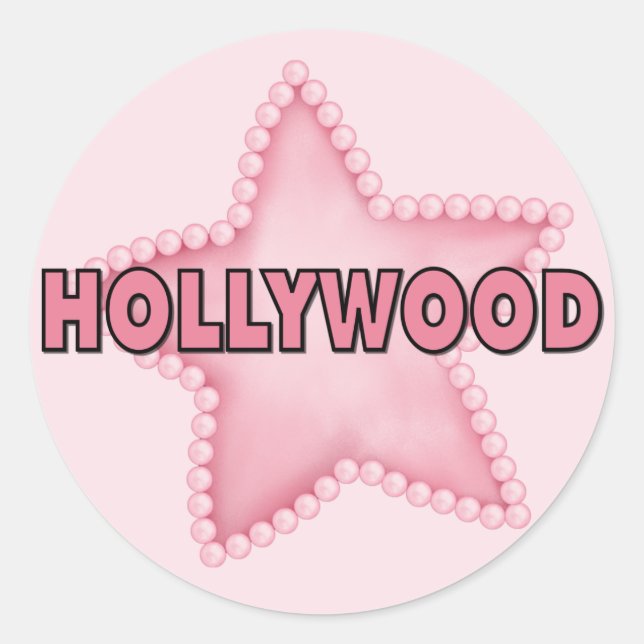 Hollywood Classic Round Sticker (Front)