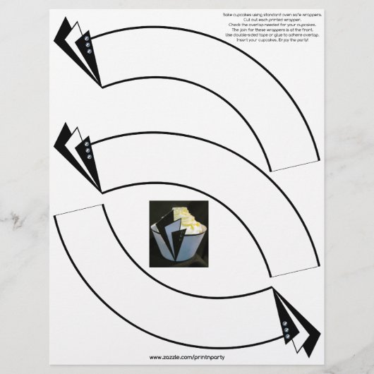 "Hollywood" Cupcake Wraps (Front)