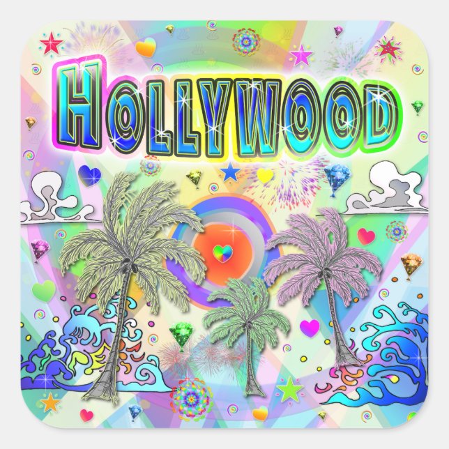Hollywood Deep Dream Sticker (Front)