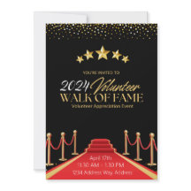 Hollywood Fame Red Carpet Volunteer Invitation