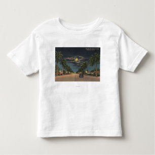Hollywood, FL - Moonlight View over Hollywood Toddler T-shirt
