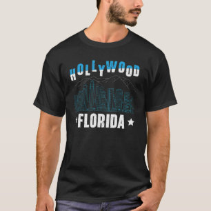 Hollywood Florida American Usa Vacation Travel Tou T-Shirt