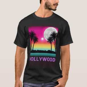 Hollywood Florida Beach Retro Vacation Trip Matchi T-Shirt
