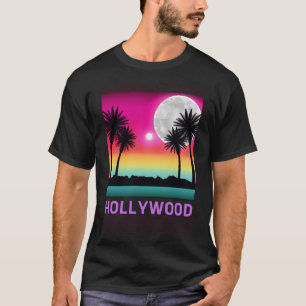 Hollywood Florida Beach Retro Vacation Trip Matchi T-Shirt