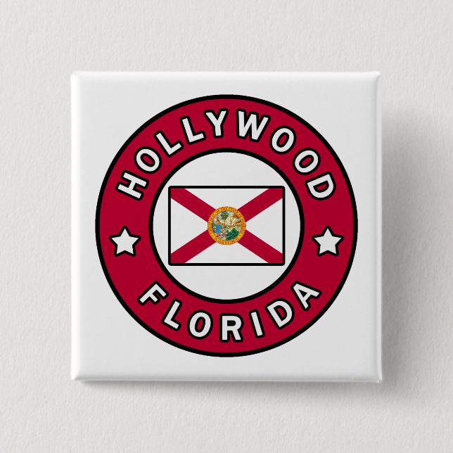 Hollywood Florida Button (Front)