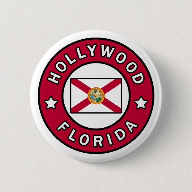 Hollywood Florida Button (Front)