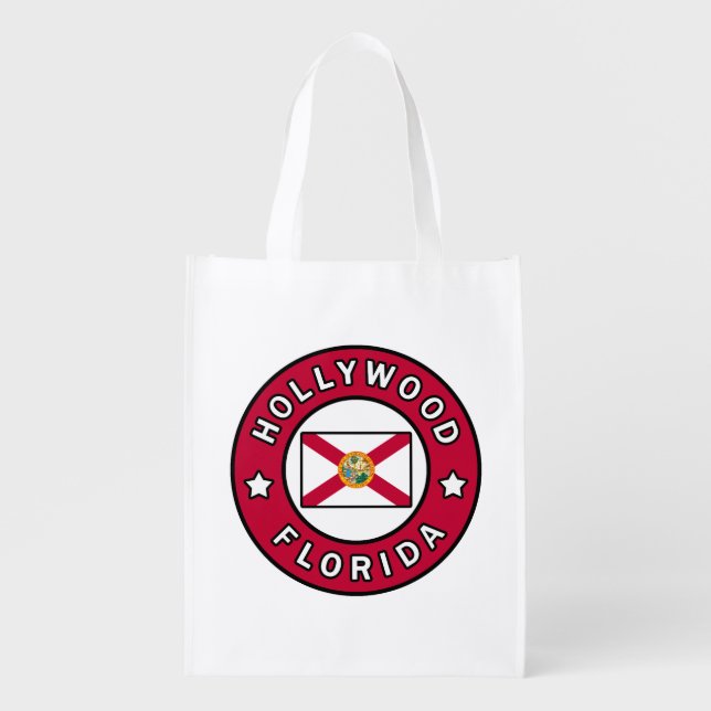 Hollywood Florida Grocery Bag (Front)