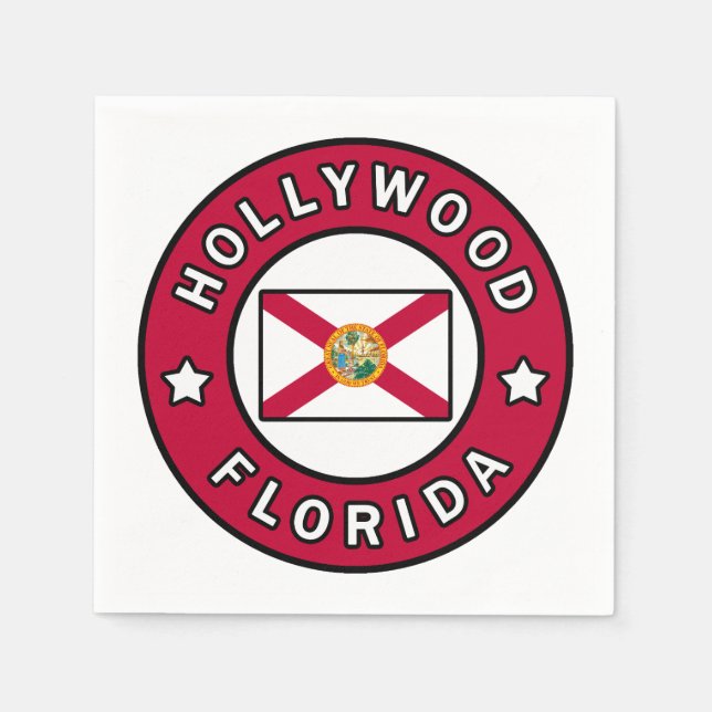 Hollywood Florida Napkins (Front)