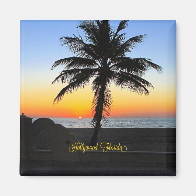 Hollywood, Florida Sunrise Magnet (Front)