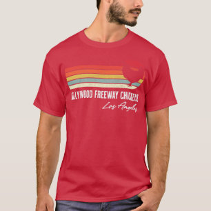Hollywood Freeway Chickens Los Angeles Retro Souve T-Shirt