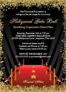 Red Carpet Invitations Zazzle