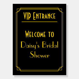 Hollywood / Gatsby / Classic 20's Art Deco Welcome Foam Board
