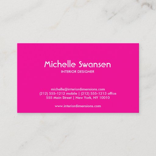 Customizable HOLLYWOOD GLAM Business Card